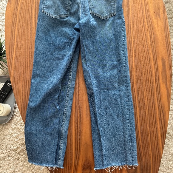 Grlfrnd Boyfriend Cropped Raw Hem size 27 - Picture 2 of 3